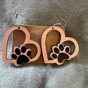 Wooden earrings. $6 each or 3 for $15